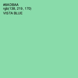 #8ADBAA - Vista Blue Color Image